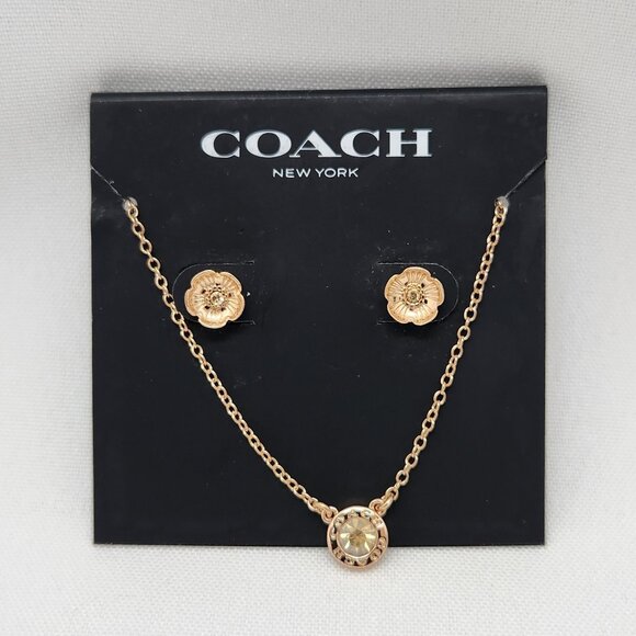 Coach Necklace And Earrings #707 - Picture 7 of 12